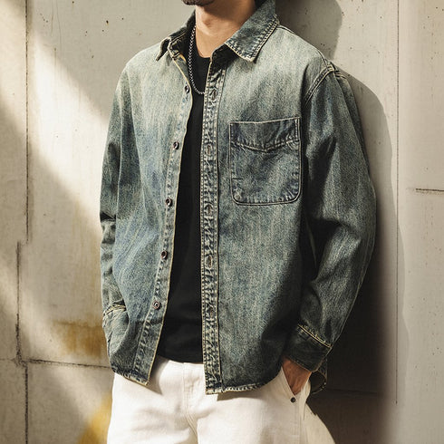 Vintage Wash Denim Shirt P1839